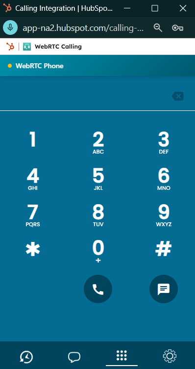 Dialpad interface